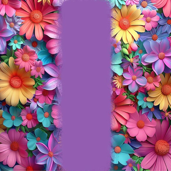 Personalized Floral Tumbler, Custom Flower Tumbler, Custom Name Tumbler - Picture 2 of 8